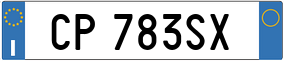 Truck License Plate